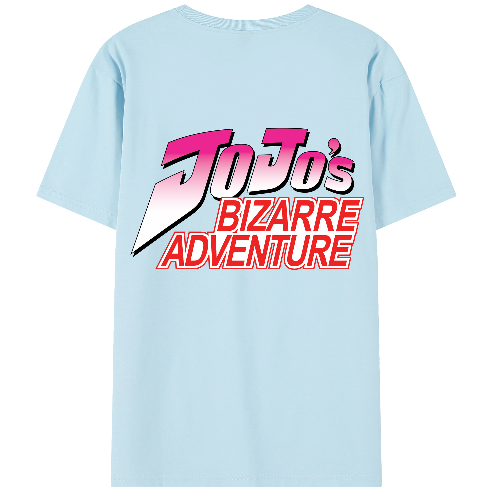 （画像用） ジョジョの奇妙な冒険 JoJo's Bizarre Adventure 綿100％半袖Tシャツ（背面プリント）